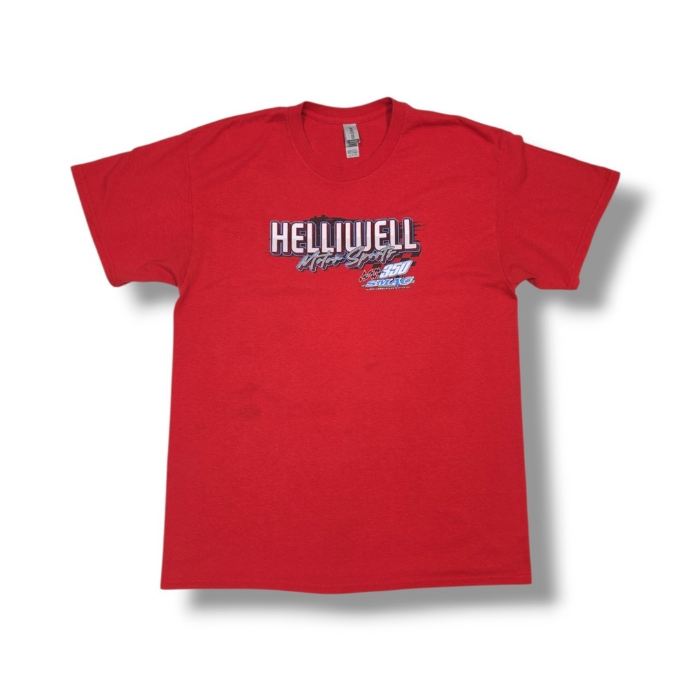 SMAC 350 Helliwell Brothers Motor Sports Red T-Shirt Men's L